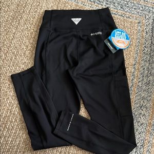 NWT Columbia Black Leggings Full-Length Performance Wear